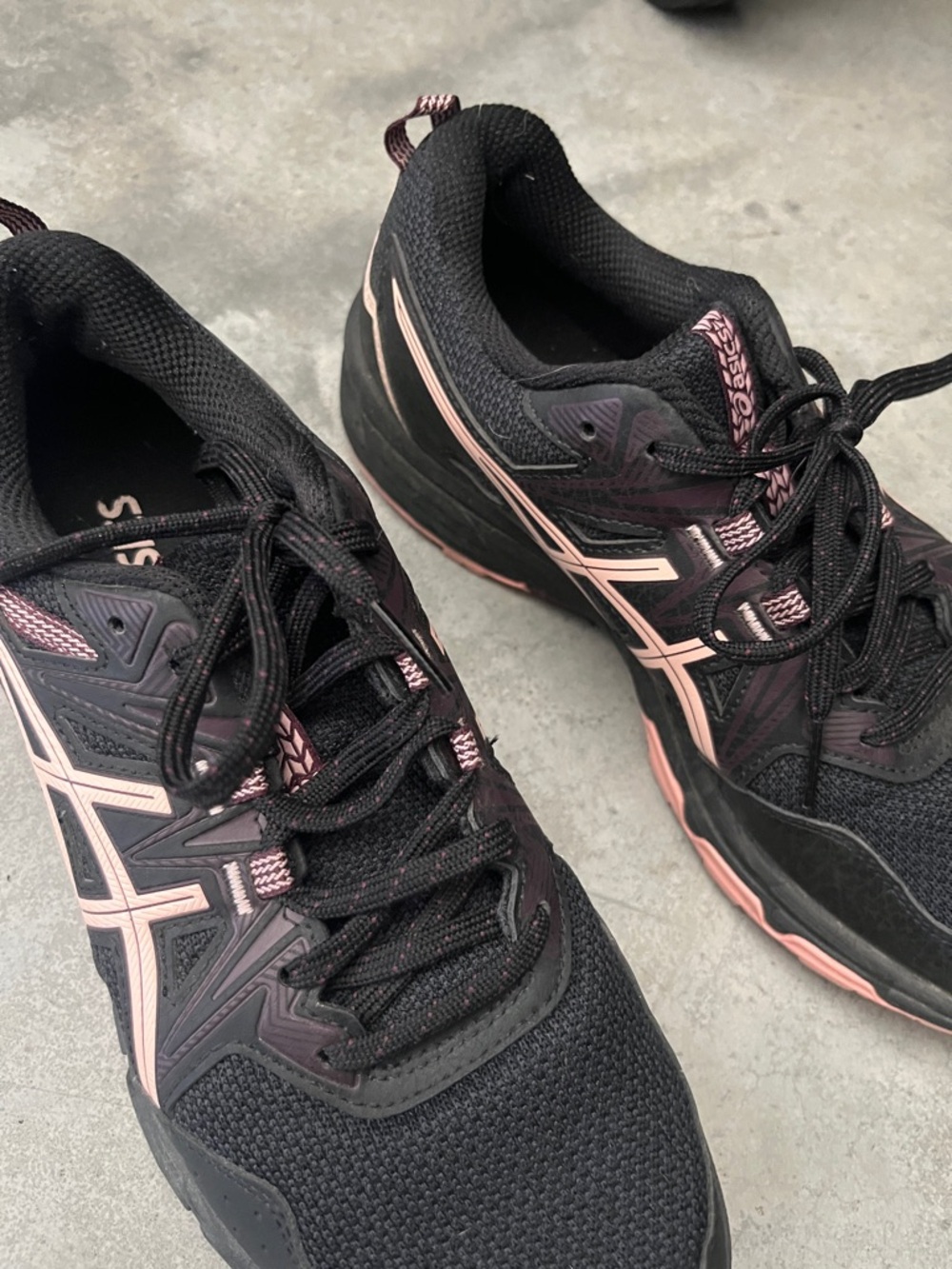 Asics Gel Venture Women’s Trainer Black Pink Athletic Sneakers Sz 9 Like New - Picture 11 of 12